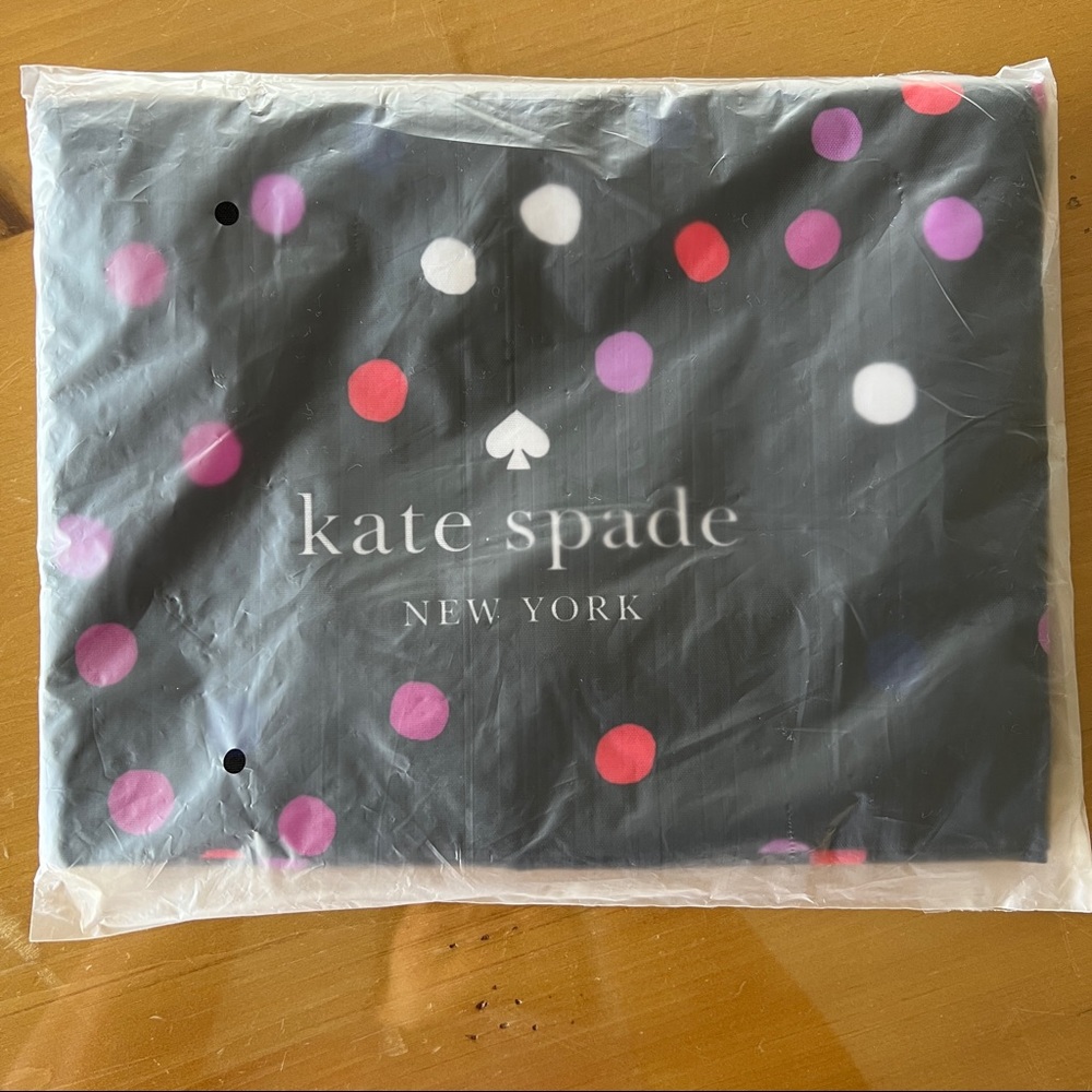 Kate Spade Black Confetti Canvas Shopping Tote